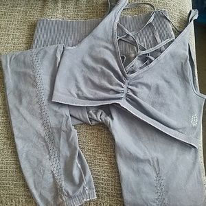 Free People Bralette and Legging Set